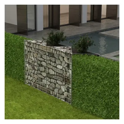 Horganyzott acél gabion kosár 120 x 30 x 100 cm