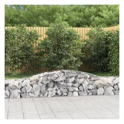 8 db íves horganyzott vas gabion kosár 400x50x40/60 cm