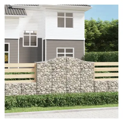 11 db íves horganyzott vas gabion kosár 200x50x140/160 cm