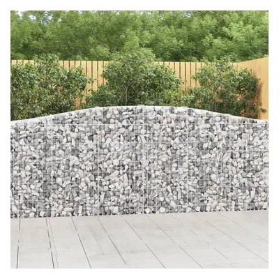 3 db íves horganyzott vas gabion kosár 400x30x100/120 cm