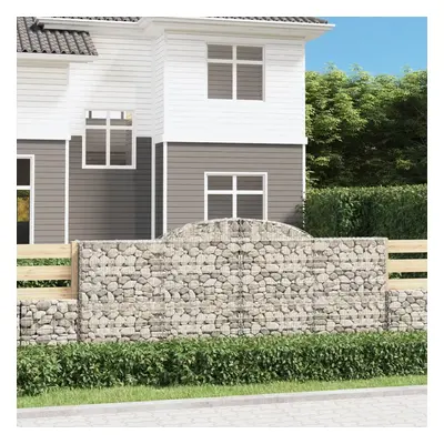 Íves horganyzott vas gabion kosár 300 x 50 x 120/140 cm