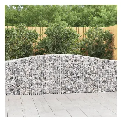 9 db íves horganyzott vas gabion kosár 400x30x80/100 cm