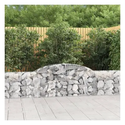 8 db íves horganyzott vas gabion kosár 300x30x60/80 cm