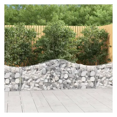 9 db íves horganyzott vas gabion kosár 200x30x60/80 cm