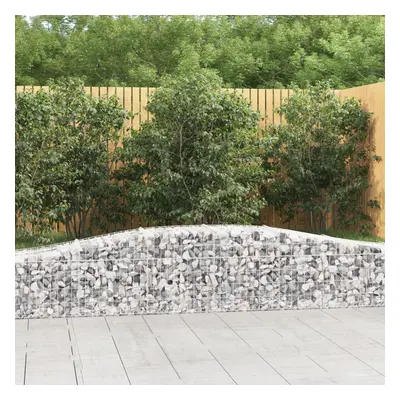 2 db íves horganyzott vas gabion kosár 400x50x40/60 cm