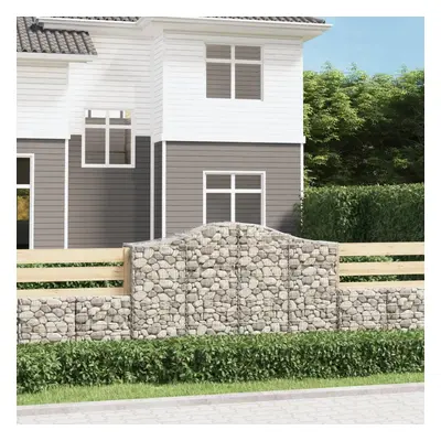 18 db íves horganyzott vas gabion kosár 200x50x120/140 cm