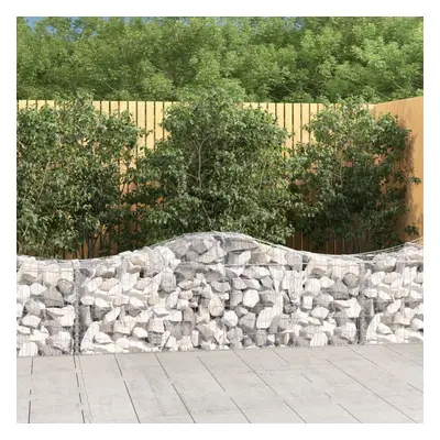 8 db íves horganyzott vas gabion kosár 200x50x60/80 cm