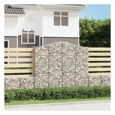 10 db íves horganyzott vas gabion kosár 200x50x180/200 cm