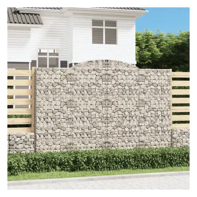 Íves horganyzott vas gabion kosár 300 x 30 x 200/220 cm