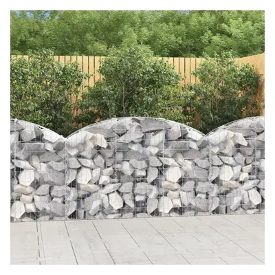 Íves horganyzott vas gabion kosár 150x30x80/100 cm