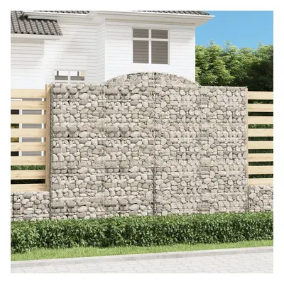 Íves horganyzott vas gabion kosár 300 x 30 x 220/240 cm