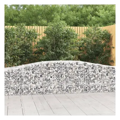 7 db íves horganyzott vas gabion kosár 400x50x60/80 cm