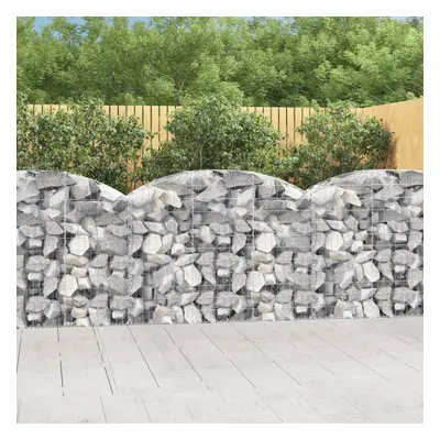 Íves horganyzott vas gabion kosár 150x50x100/120 cm