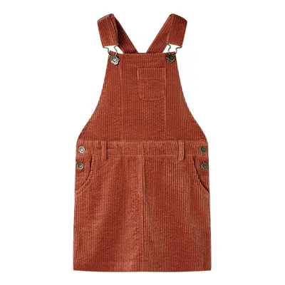 Gyerek overall ruha corduroy cognac 128