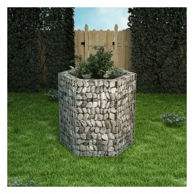 Hatszögletű gabion magaságyás 100 x 90 x 100 cm