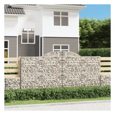 Íves horganyzott vas gabion kosár 300 x 50 x 140/160 cm