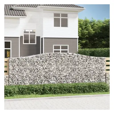 9 db íves horganyzott vas gabion kosár 400x50x140/160 cm