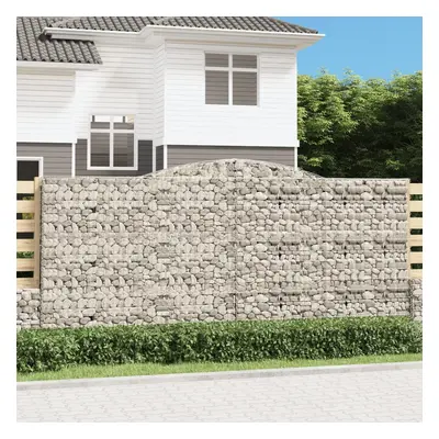 2 db íves horganyzott vas gabion kosár 400x50x180/200 cm