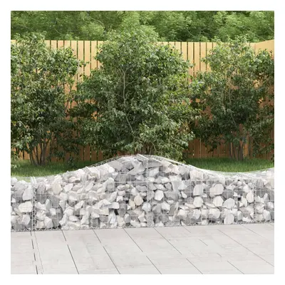 15 db íves horganyzott vas gabion kosár 200x50x40/60 cm