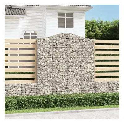 Íves horganyzott vas gabion kosár 200x30x220/240 cm