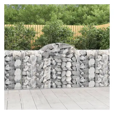 7 db íves horganyzott vas gabion kosár 200 x 50 x 100/120 cm