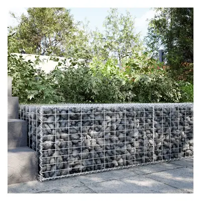 Horganyzott vas gabion kosár fedéllel 100 x 100 x 50 cm