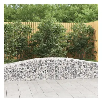 10 db íves horganyzott vas gabion kosár 400x50x40/60 cm