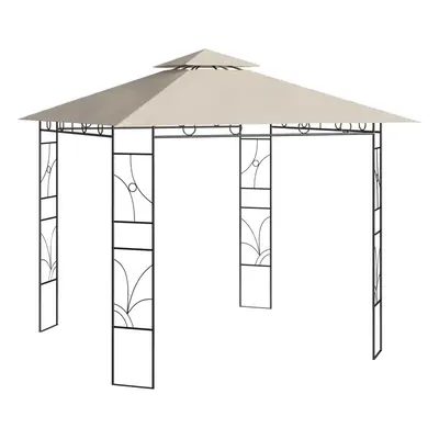 Krémszínű pavilon 3 x 3 x 2,7 m 160 g/m²