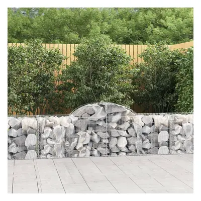 10 db íves horganyzott vas gabion kosár 200x50x60/80 cm