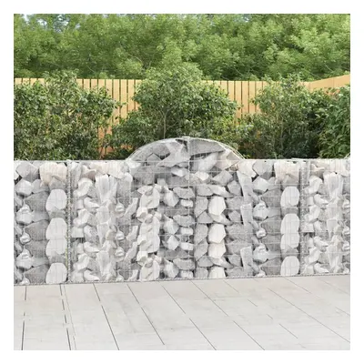 4 db íves horganyzott vas gabion kosár 200x30x100/120 cm