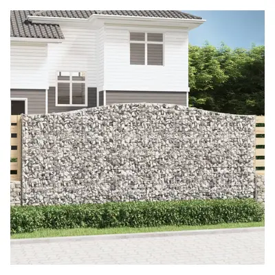 Íves horganyzott vas gabion kosár 400x30x180/200 cm