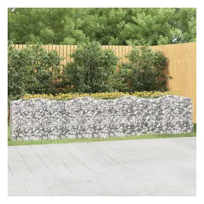 Íves horganyzott vas gabion magaságyás 400x50x100 cm