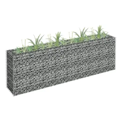 Horganyzott acél gabion magaságyás 180 x 30 x 60 cm