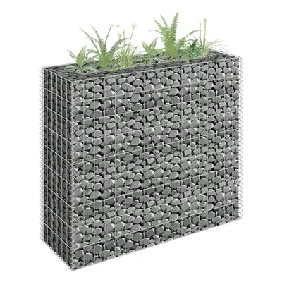 Horganyzott acél gabion magaságyás 90 x 30 x 90 cm