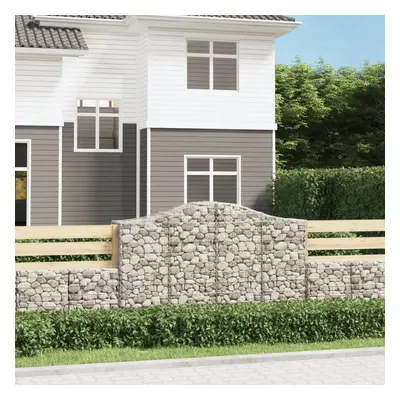 13 db íves horganyzott vas gabion kosár 200x50x120/140 cm