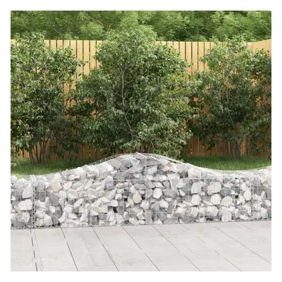 Íves horganyzott vas gabion kosár 200x50x40/60 cm