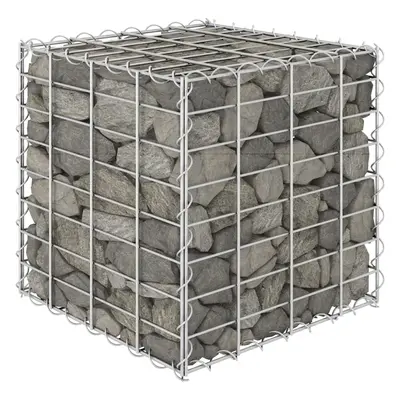 Kocka alakú acélhuzal gabion magaságyás 40 x 40 x 40 cm