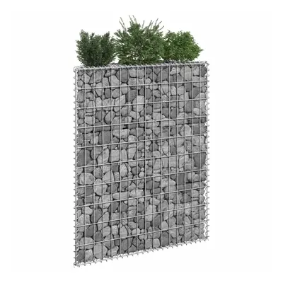 Trapéz alakú horganyzott acél gabion magaságyás 80x20x100 cm