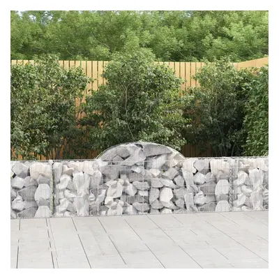 15 db íves horganyzott vas gabion kosár 200x30x60/80 cm