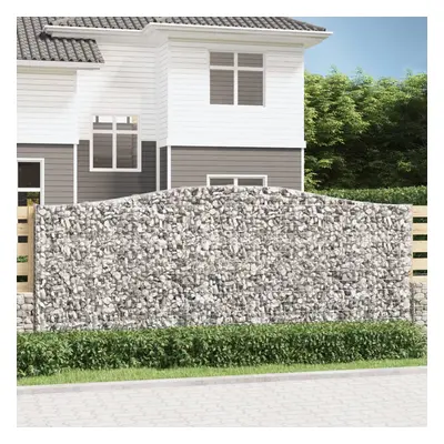 3 db íves horganyzott vas gabion kosár 400x30x160/180 cm