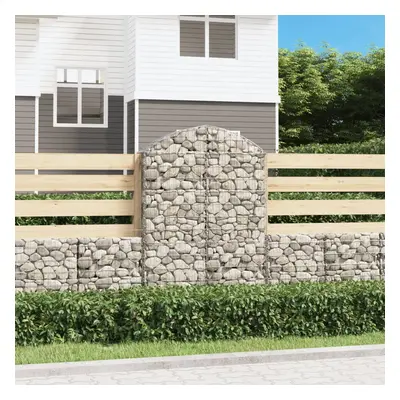 Íves horganyzott vas gabion kosár 100x30x140/160 cm