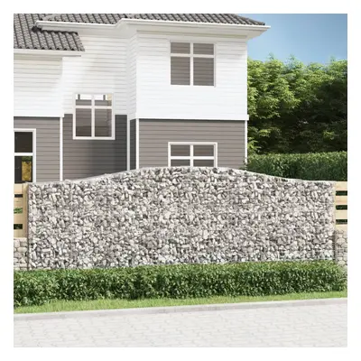 8 db íves horganyzott vas gabion kosár 400x50x140/160 cm