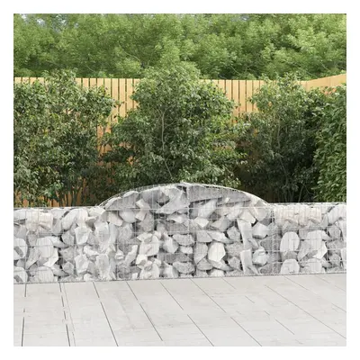 2 db íves horganyzott vas gabion kosár 300x30x60/80 cm