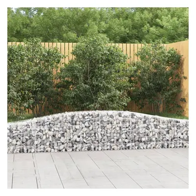 2 db íves horganyzott vas gabion kosár 400x30x40/60 cm