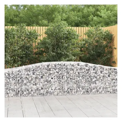 4 db íves horganyzott vas gabion kosár 400x50x80/100 cm