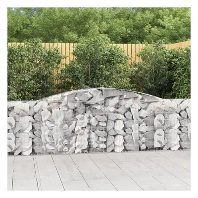 4 db íves horganyzott vas gabion kosár 400x30x80/100 cm