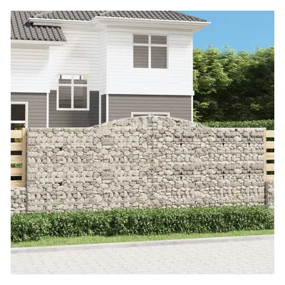 Íves horganyzott vas gabion kosár 400x50x160/180 cm