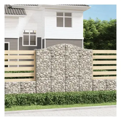 6 db íves horganyzott vas gabion kosár 200x50x180/200 cm