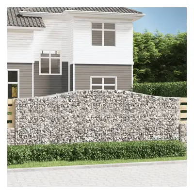 10 db íves horganyzott vas gabion kosár 400x50x140/160 cm