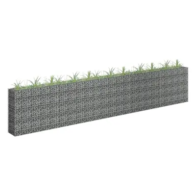 Horganyzott acél gabion magaságyás 450 x 30 x 90 cm